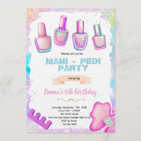 Maniküre-Pediküre-Spa-Party-Einladung