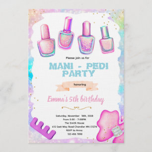 Maniküre-Pediküre-Spa-Party-Einladung Einladung