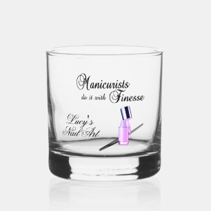 Maniküre tun es mit Finesse Personal Whiskyglas