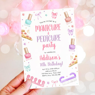 Maniküre- und Pediküre-Schale Mani-Pedi-Party Gebu Einladung