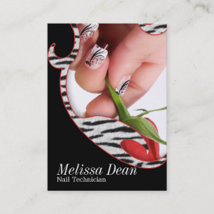 Manikürepedicure-Salon-Techniker-Visitenkarte Visitenkarte