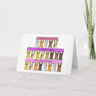 Manikürer Abschluss Herzlichen Glückwunsch Karte