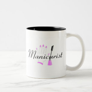 Manikürist Zweifarbige Tasse