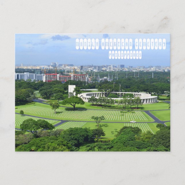 Manila American Friedhof Postkarte (Vorderseite)