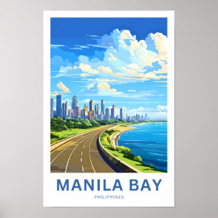 Manila Bay Philippines Travel Print Poster