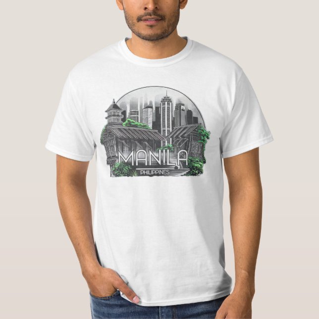 Manila City Philippines T-Shirt (Vorderseite)