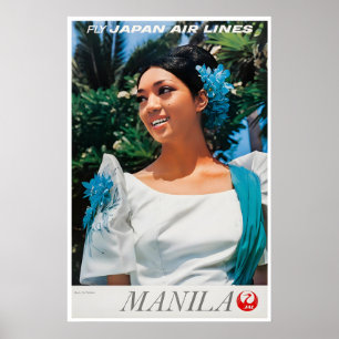 Manila Druck Philippinen Reiseplakat Filipino Poster