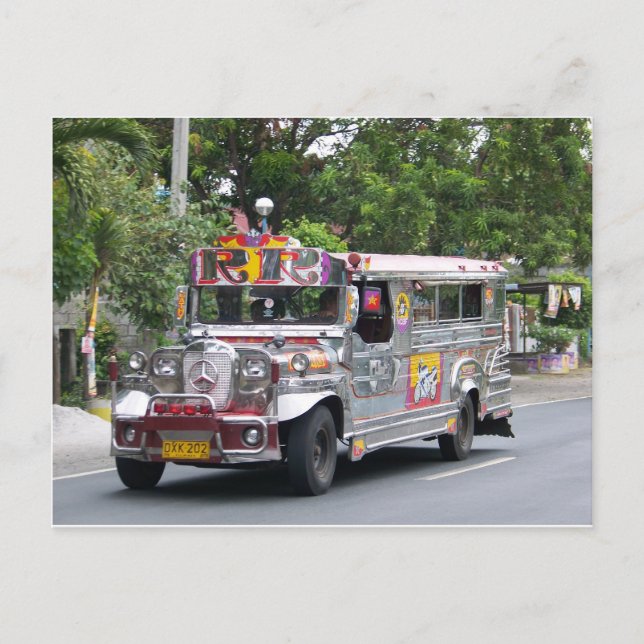 Manila Jeepney Postkarte (Vorderseite)