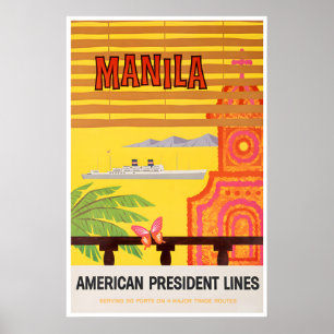 Manila Kunst Philippinen Reiseplakat Filipino Poster