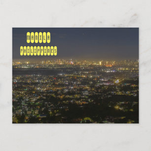 Manila mit Blick Postkarte