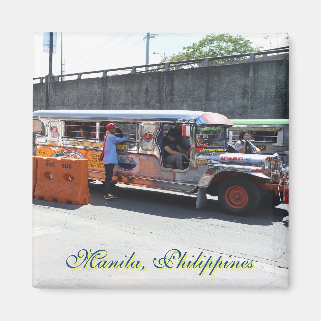 Manila, Philippinen-Magnet Magnet (Vorne)