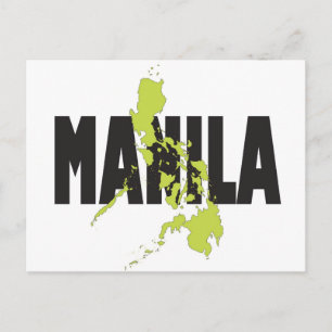 Manila, Philippinen Postkarte