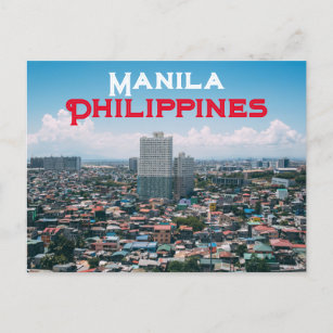 Manila, Philippinen Postkarte