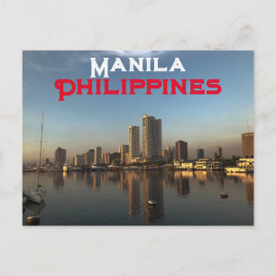 Manila, Philippinen Postkarte