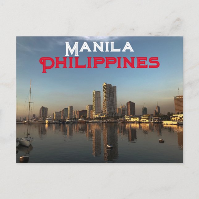 Manila, Philippinen Postkarte (Vorderseite)