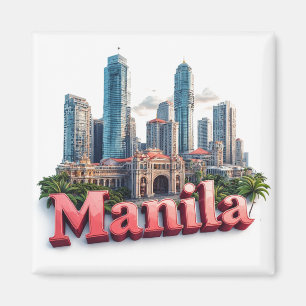 Manila Philippinen Reise-Geschenk für Besucher 🗺️ Magnet