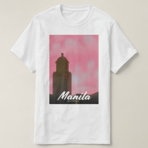 Manila Philippinen Reiseplakat. T-Shirt