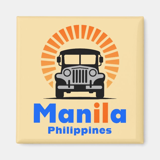 Manila Philippinen Südostasien Magnet (Vorne)