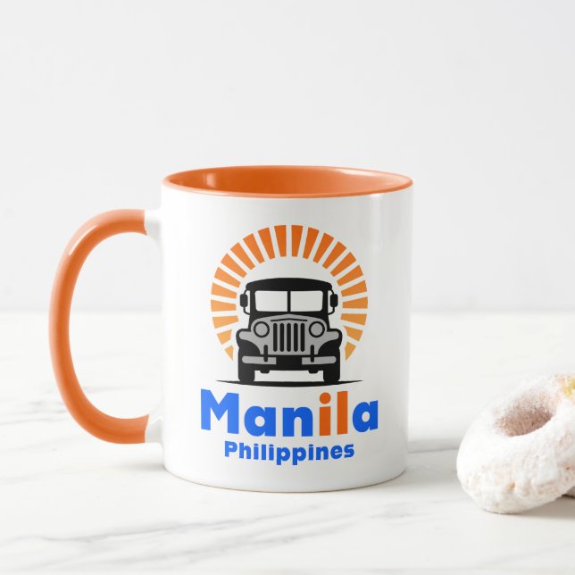 Manila Philippinen Südostasien Tasse (Mit Donut)