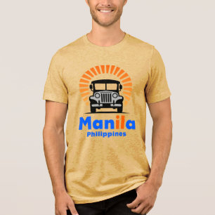 Manila Philippinen Südostasien Tri-Blend Shirt