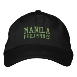 Manila Philippines Baseballhut Bestickte Baseballkappe