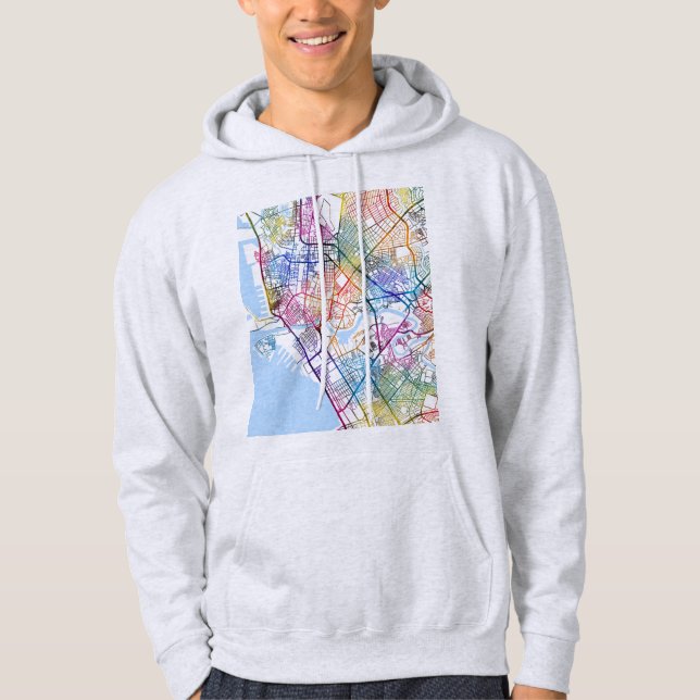  Manila Philippines City Map Hoodie (Vorderseite)