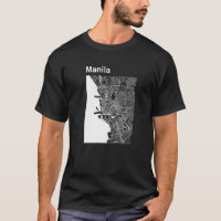 Manila Philippines Classic City Map Graphic