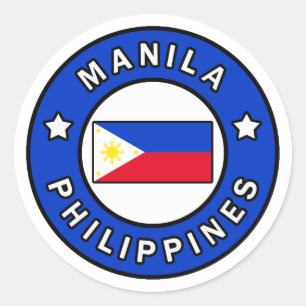 Manila Philippines Runder Aufkleber