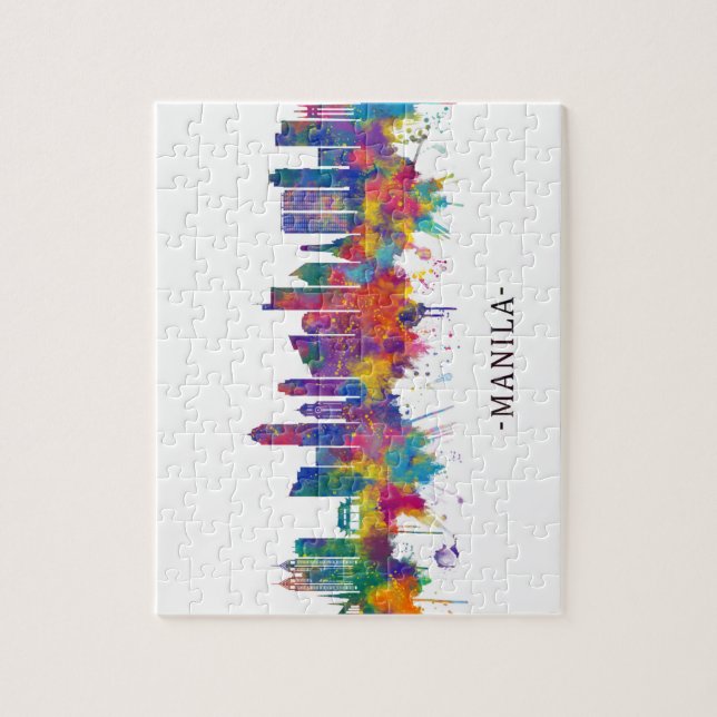 Manila Philippines Skyline Puzzle (Vertikal)
