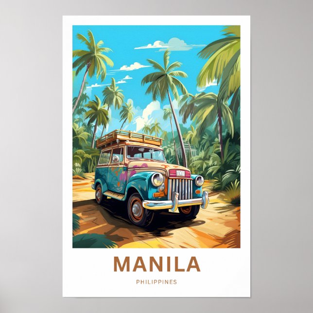 Manila Philippines Travel Print Poster (Vorne)