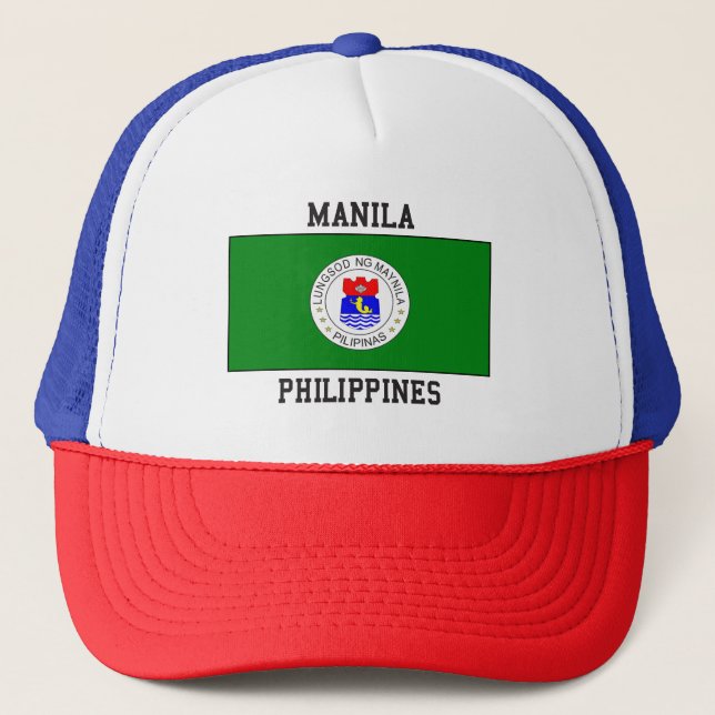 Manila Philippines Truckerkappe (Vorderseite)