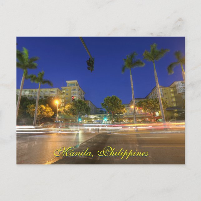 Manila, Postkarte der Philippinen (Vorderseite)