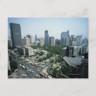 Manila Skyline Postkarte