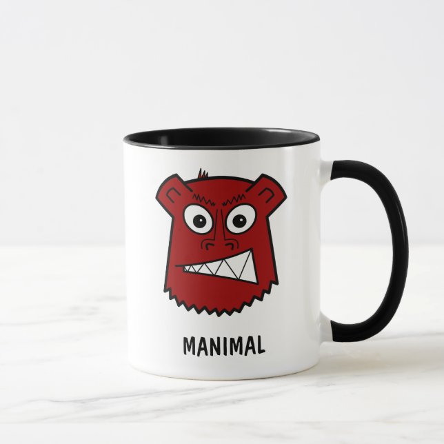 Manimal Rot Tasse (Rechts)