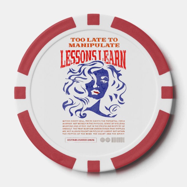 MANIPULIERE LERNINHALTE POKER CHIP (Vorderseite)