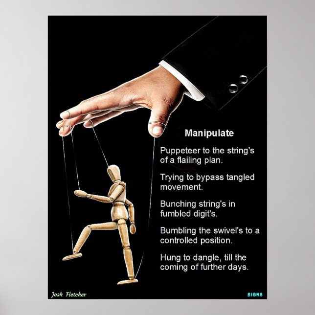 manipulieren poster (Vorne)