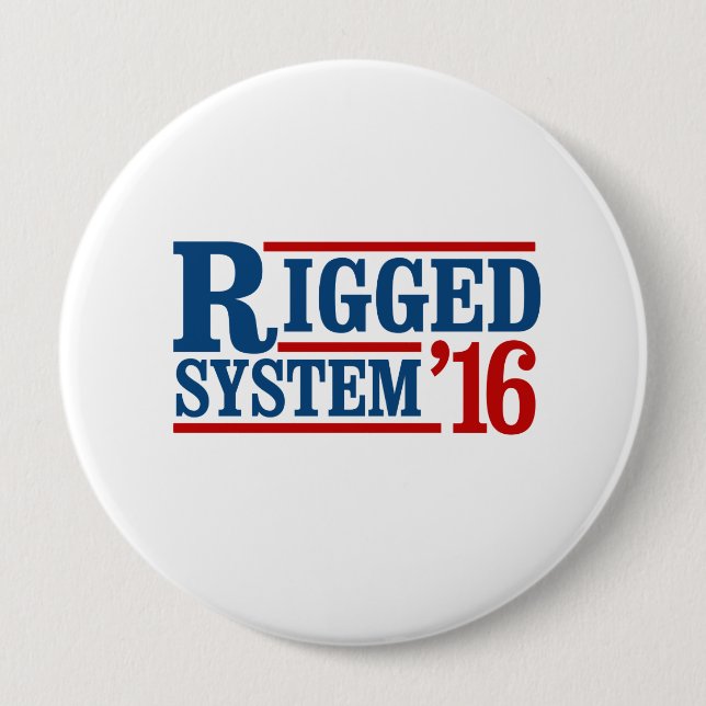 Manipuliertes System 2016 - Präsidentschaftswahl Button (Vorderseite)