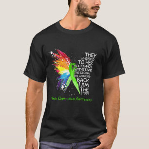 Manische Depression Bewusstsein Sie flüsterte mir T-Shirt