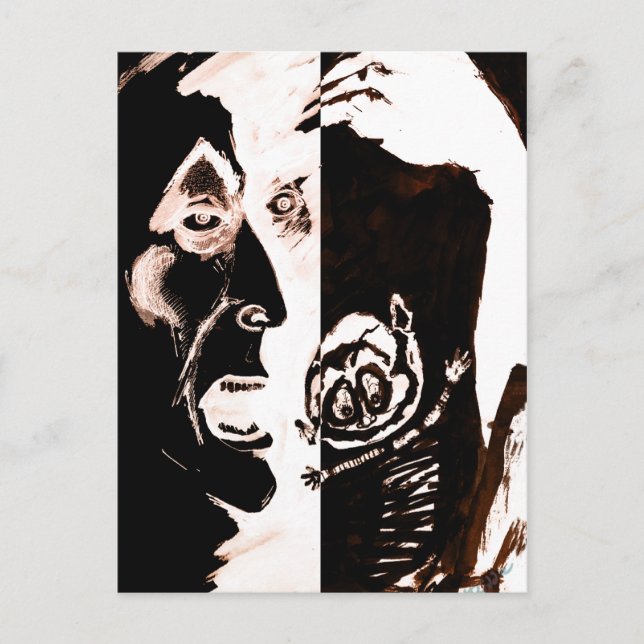 Manische Depression Postkarte (Vorderseite)