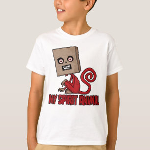Manischer Maskierter Monkey-Geist-Tier T-Shirt