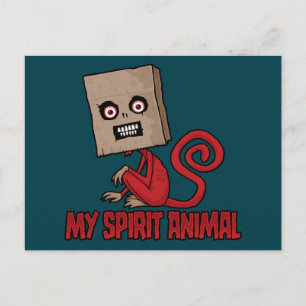 Manischer Maskierter Monkey Spirit-Affäre Postkarte