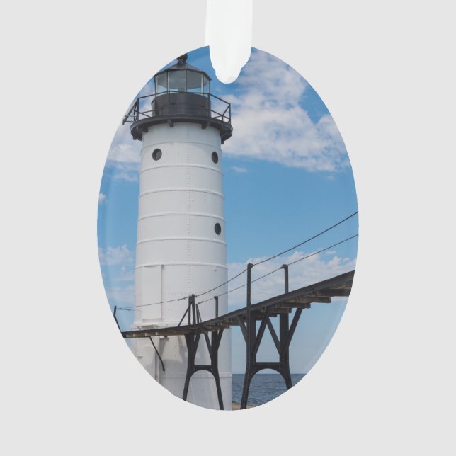 Manistee Lighthouse Ornament (Rückseite)