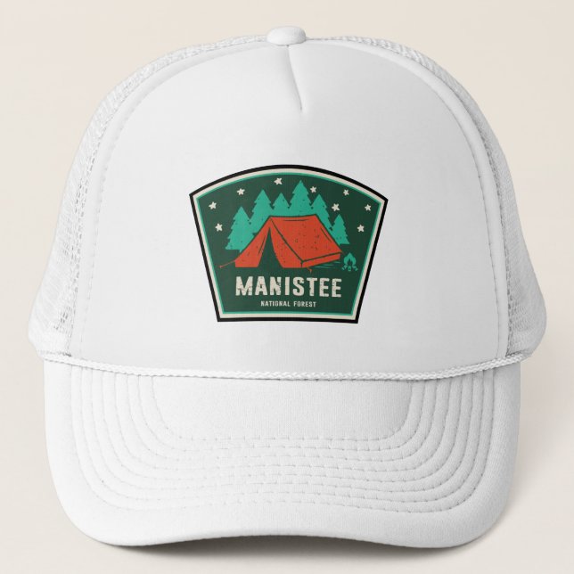 Manistee National Forest Camping Truckerkappe (Vorderseite)