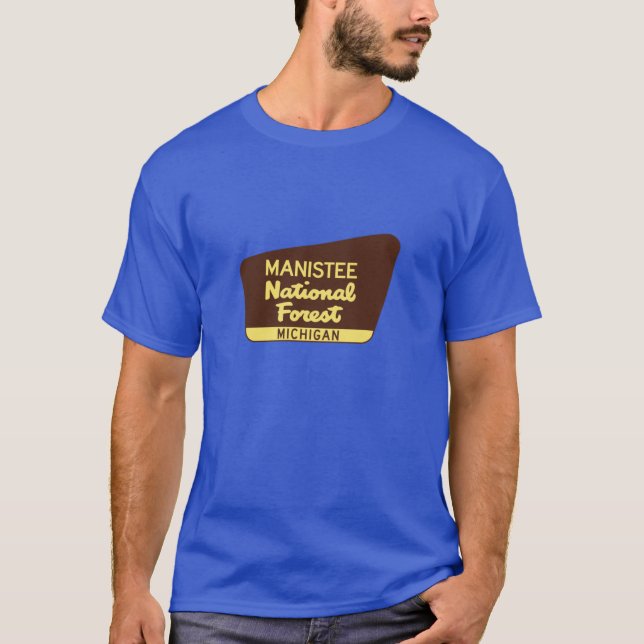Manistee National Forest Michigan Huron T-Shirt (Vorderseite)