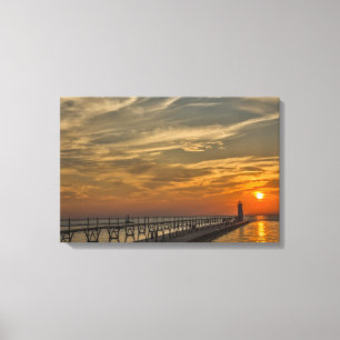 Manistee North Pierhead Leuchtturm Leinwanddruck
