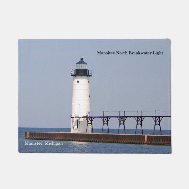Manistee North Pierhead Leuchttürmatte Fußmatte (Vorderseite)