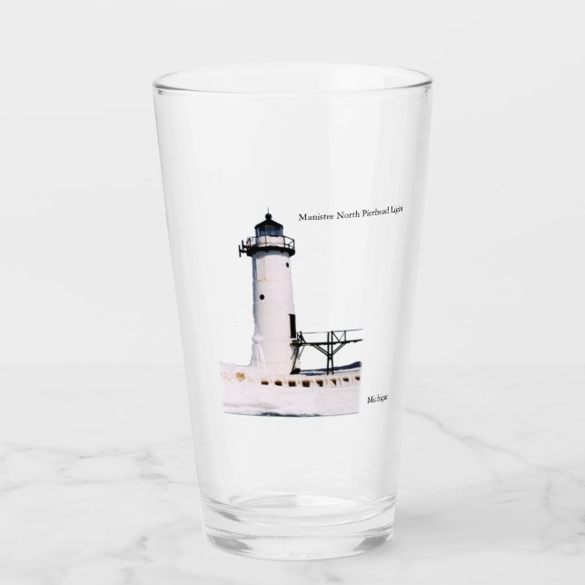 Manistee North Pierhead Light Glas (Vorderseite)