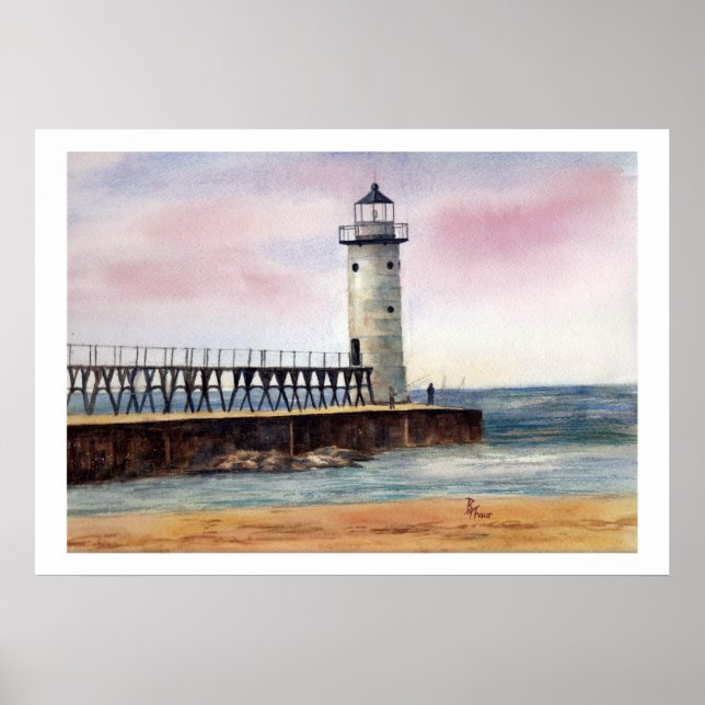 Manistee North Pierhead Light Poster (Vorne)