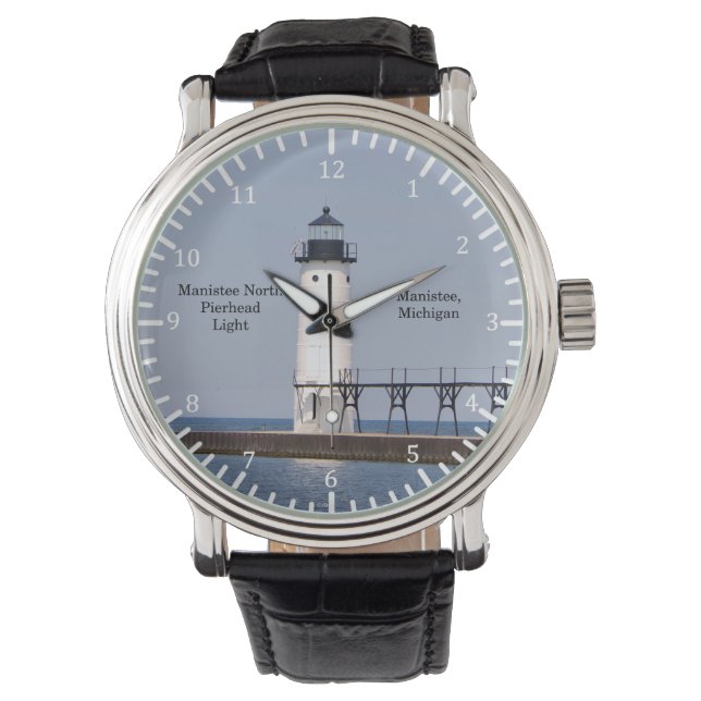 Manistee North Pierhead Light watch Armbanduhr (Vorderseite)