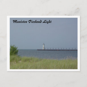 Manistee Pierhead Light Postkarte